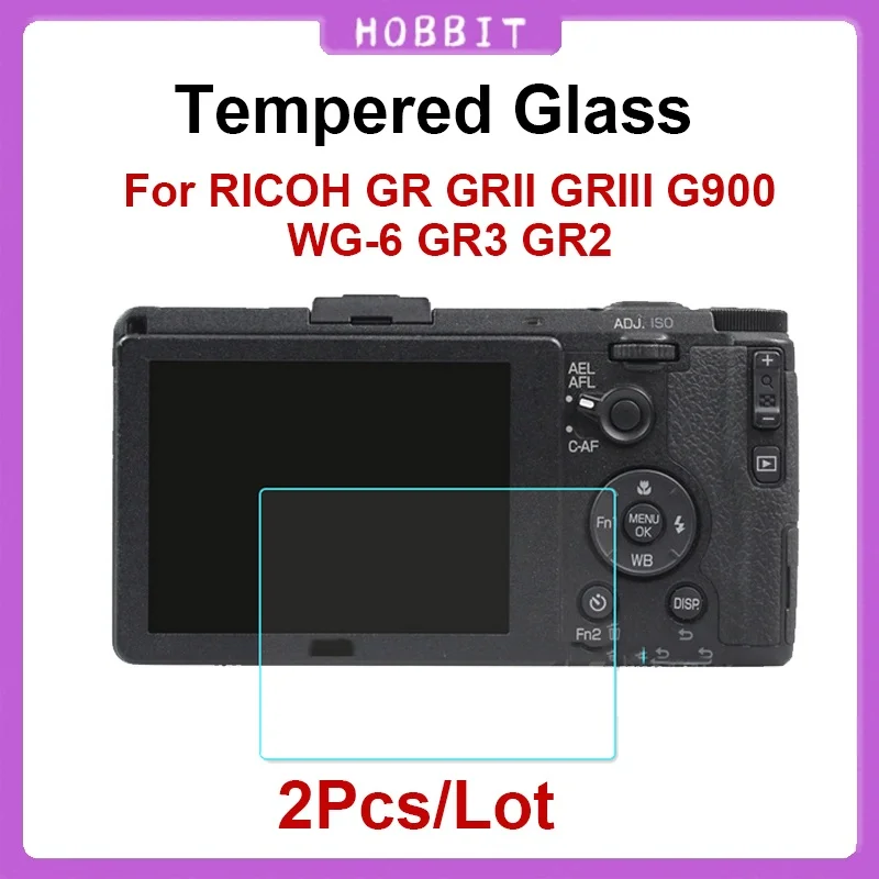 2Pcs For Ricoh GR GR2 GR3 GRIII GR Mark III II CX6 CX5 CX4 CX3 CX2 CX1 GR Digital IV III RICOH G900 WG-6 Camera Protective Film view 2