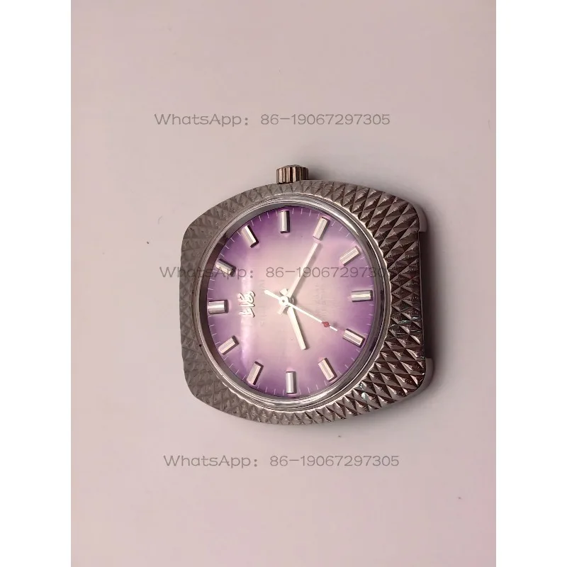 

Shanghai 7120 Watch with Pattern Case Model, Purple Disc, Manual Mechanical Upper Strip, Nostalgic Feelings Collection 37mm