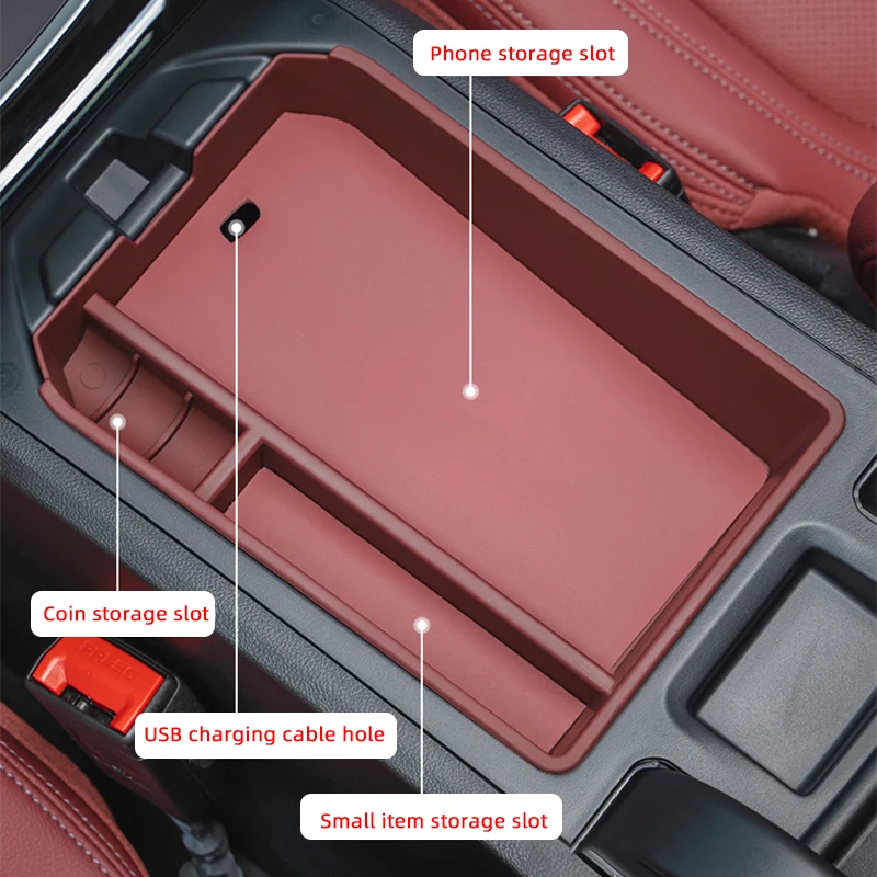 G01 G02 G05 G06 G07 G20 G22 G30 Centre Console Organizer Tray for BMW 3 4 5 Series X3 X4 X5 X6 X7 Armrest Storage Box