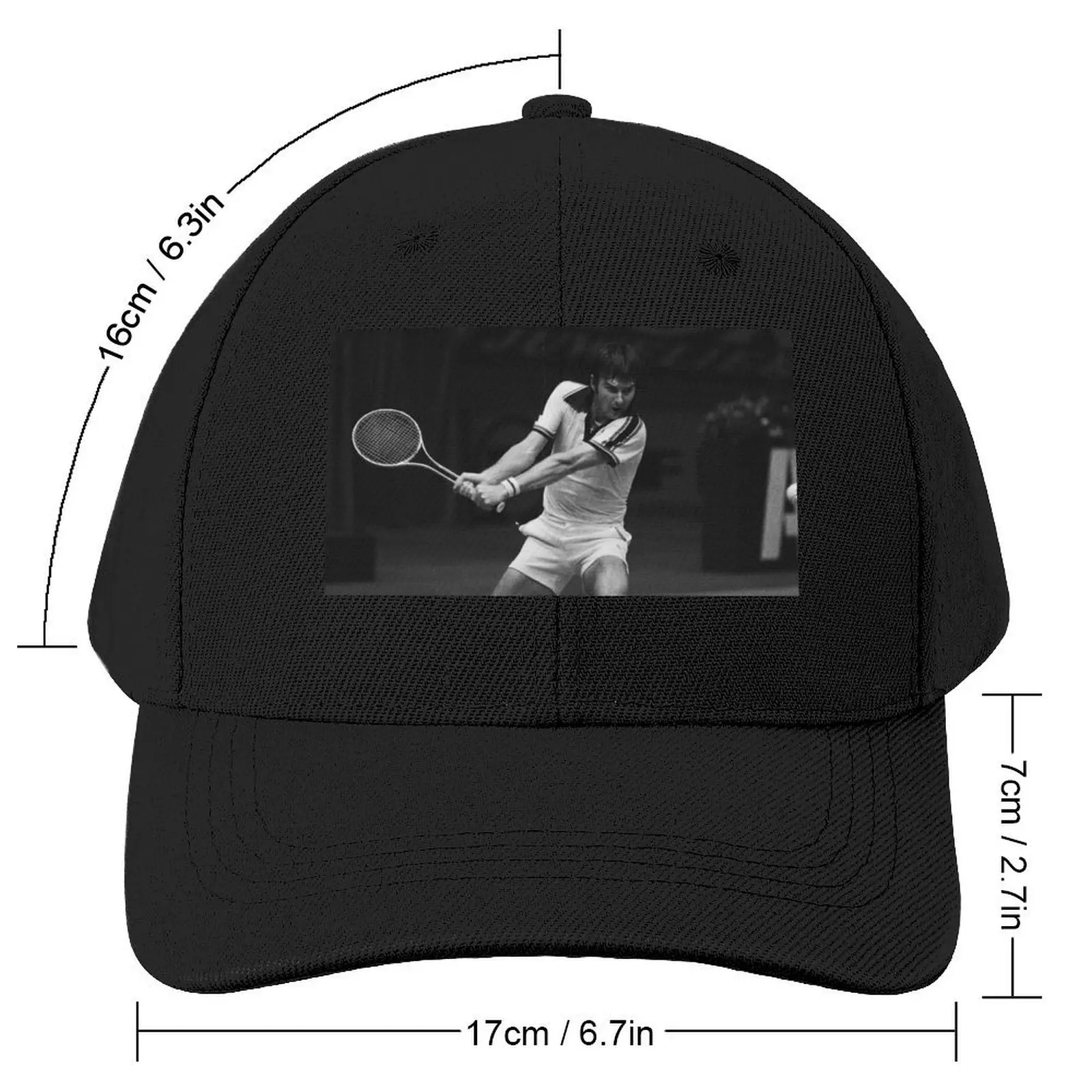 Jimmy Connors 4: Jimbo The Brash Basher of Belleville: Tennis Legend Baseball Cap Luxury Hat Sunscreen Hip Hop Women's Men's