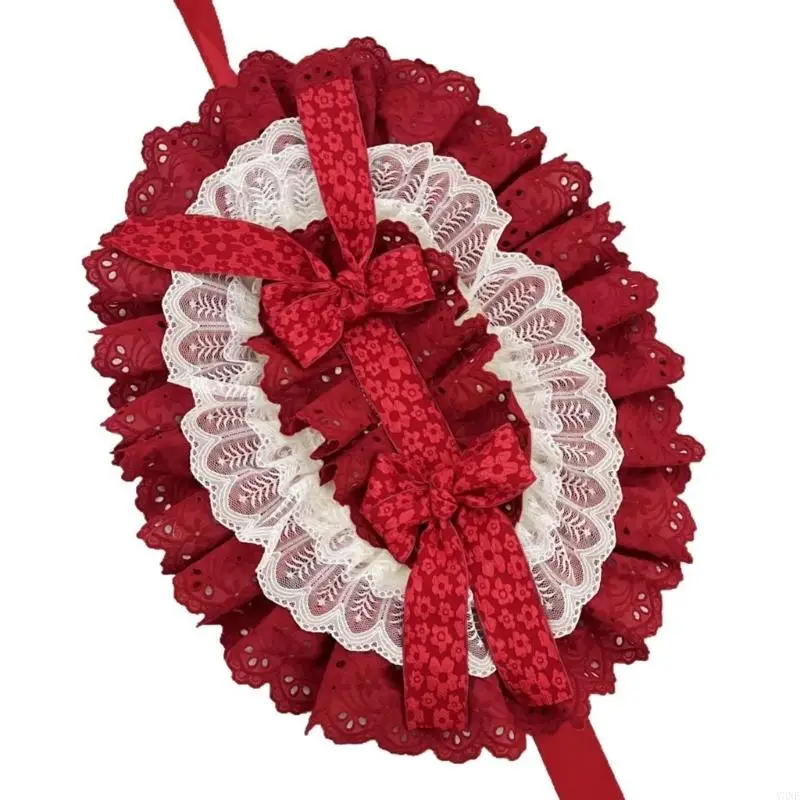 Y3ne Elegante cappello da sole in pizzo per eventi in costume da festa ballo anime Donne