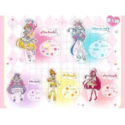 Game Tropical-Rouge! Precure Acrylic Stand Doll Anime Cure Summer Coral Papaya Flamingo Figure Model Plate Cosplay Toy for Gift