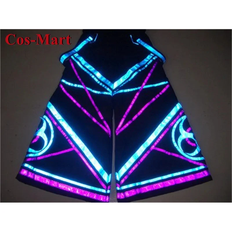 

Cos-Mart Ghost Dance Reflective Pants Fluorescent Pants Street Hip-hop Pants Night Cosplay Costume Activity Party