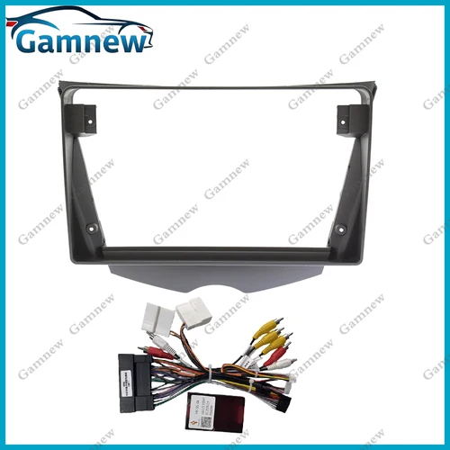 Imagen 2 del producto Radio Estéreo con marco de salpicadero para coche, reproductor de CD/DVD con pantalla grande de 9 "", 2DIN, para Hyundai Veloster 2011-2017