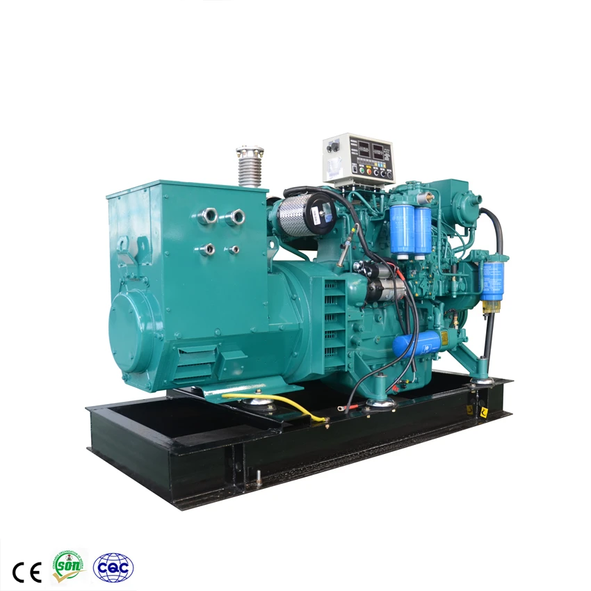 CCS Ship Diesel Generator 100kva 250kva 300kva Marine diesel generator Sea water cooled open silent type