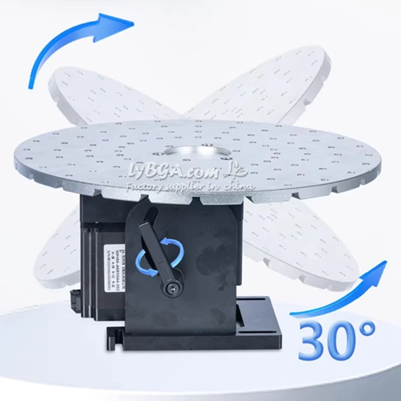 

LY Flat Rotating Disc Multi Station Rotating Platform Automatic Speed Control D300mm Disk Diameter Worktable 220V Power Supply