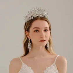 Crystal Bridal Crown Royal Queen Tiara Rhinestone Pageant Prom Bride Diadem Princess Wedding Party Crown Hair Accessories