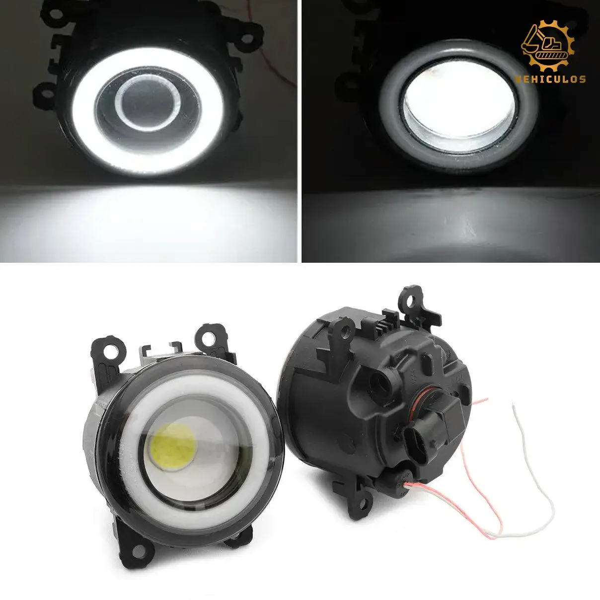 

2Pcs White LED Fog Lights w/ Halo DRL For Subaru BRZ 13-16 WRX STI Impreza 15-21 Aftermarket Driving Lamp Clear Lens