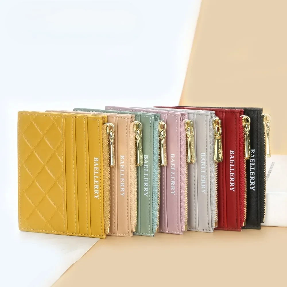 

Baellerry новый мини-женский кошелек тонкий на молнии из искусственной кожи модный маленький женский милый кошелек держатель для кредитных карт для женщин