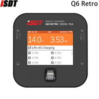 ISDT Q6 Retro 350W 16A DC Lipo Battery Balance Charger Discharger for 2-6S Digital Battery Li-Po Li-Hv Li-Ion Li-Fe NiMH Ni-Cd