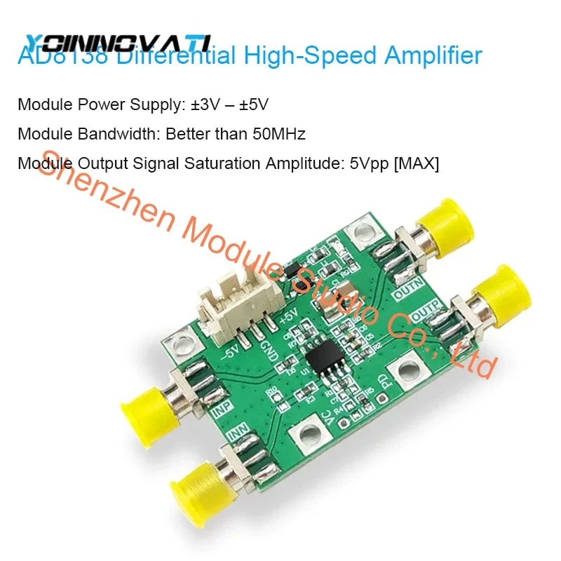 AD8138 Differential Amplifier Module Single-Ended to Differential, High-Speed ADC Driver for if Amplification