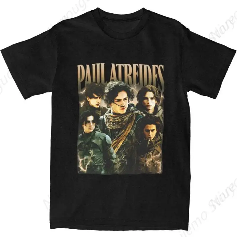 Men Women's Limited Paul Atreides Timothee Chalamet T Shirt Merch Funny Cotton Dune Part 2 Two T Shirts Top Tee Clothes Printed