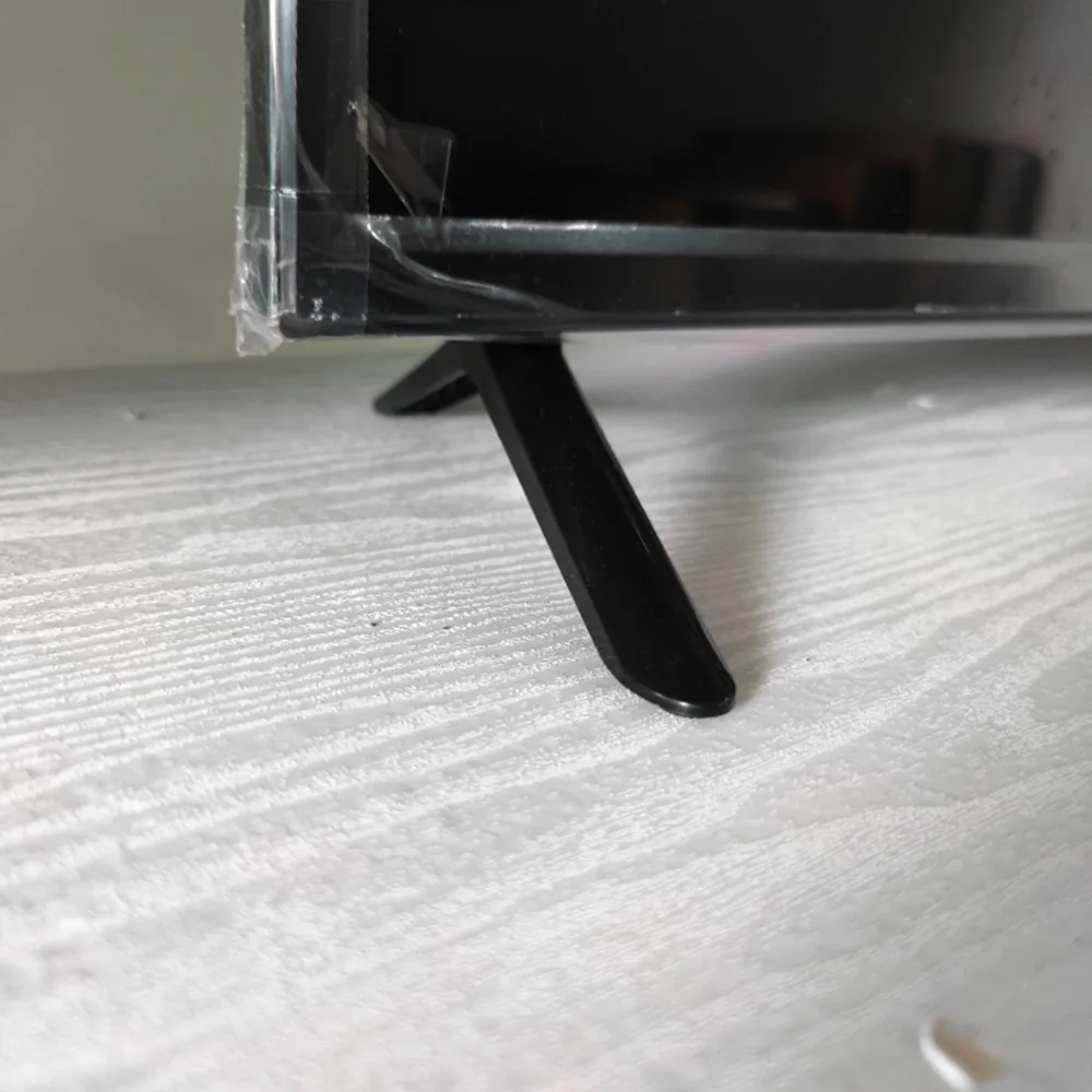 Base de soporte para TV en negro y oro rosa para televisores de pantalla plana de 24 a 55 pulgadas, soporte universal de sobremesa, kit de repuesto.