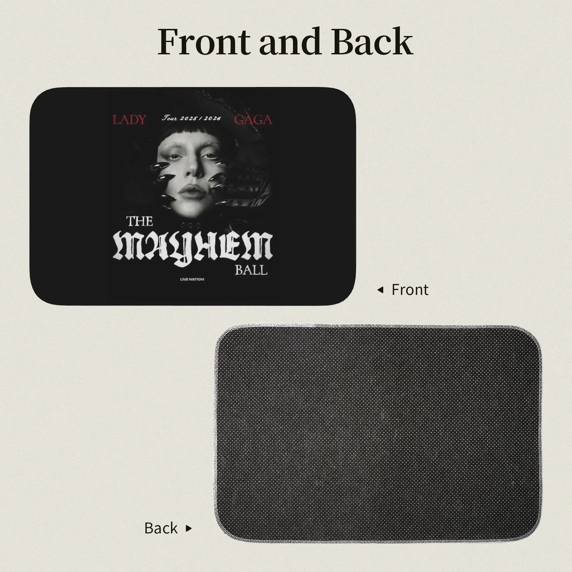 Lady Gaga Mayhem New Album Doormat Kitchen Entrance Home Floor Mat Non-slip Carpet Rug for Bathroom Footpad Mats