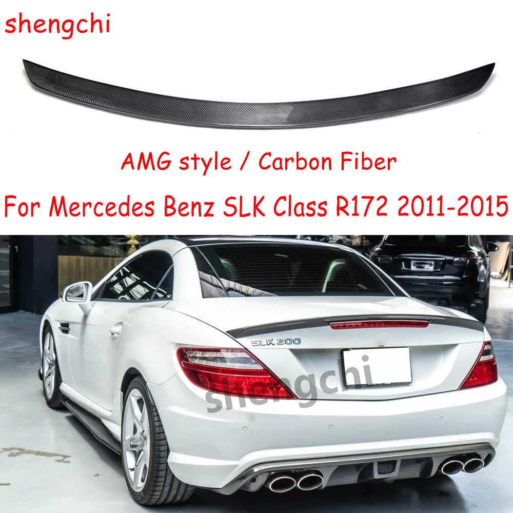 

SLK R172 AMG Style Carbon Fiber Spoiler for Mercedes Benz SLK Class R172 SLK200 SLK250 SLK350 SLK55 Rear Trunk Spoiler 2011-2015