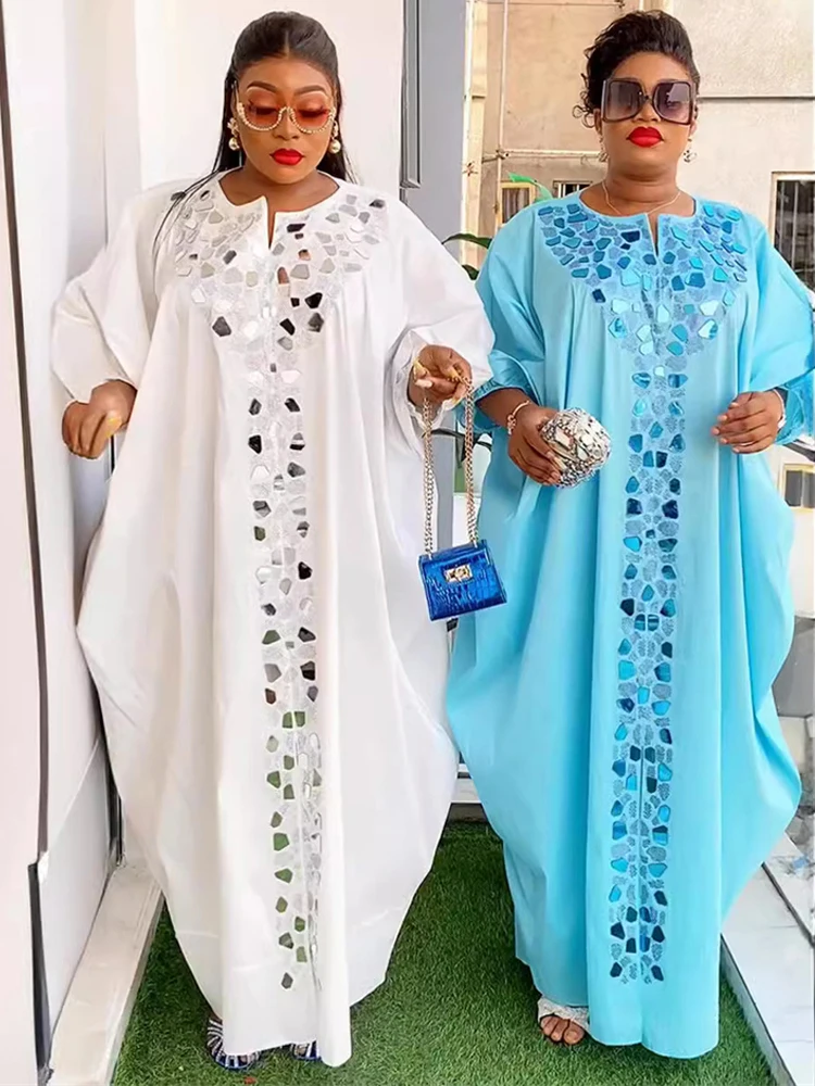 Plus Size Dresses For Women African Ankara Dashiki Outfits Dubai Luxury Abayas Wedding Party Prom Evening Gown Ladies Clothing