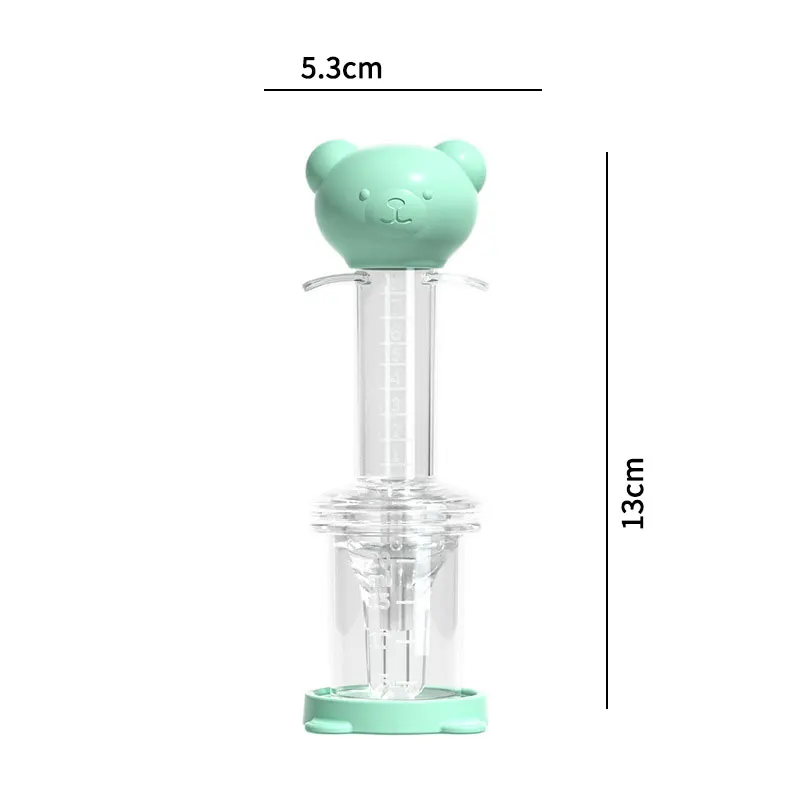 Cartoon bear baby dropper Feeder Smart Medication dispenser Needle spoon feeder Squeeze medication Baby medication feeder Baby s