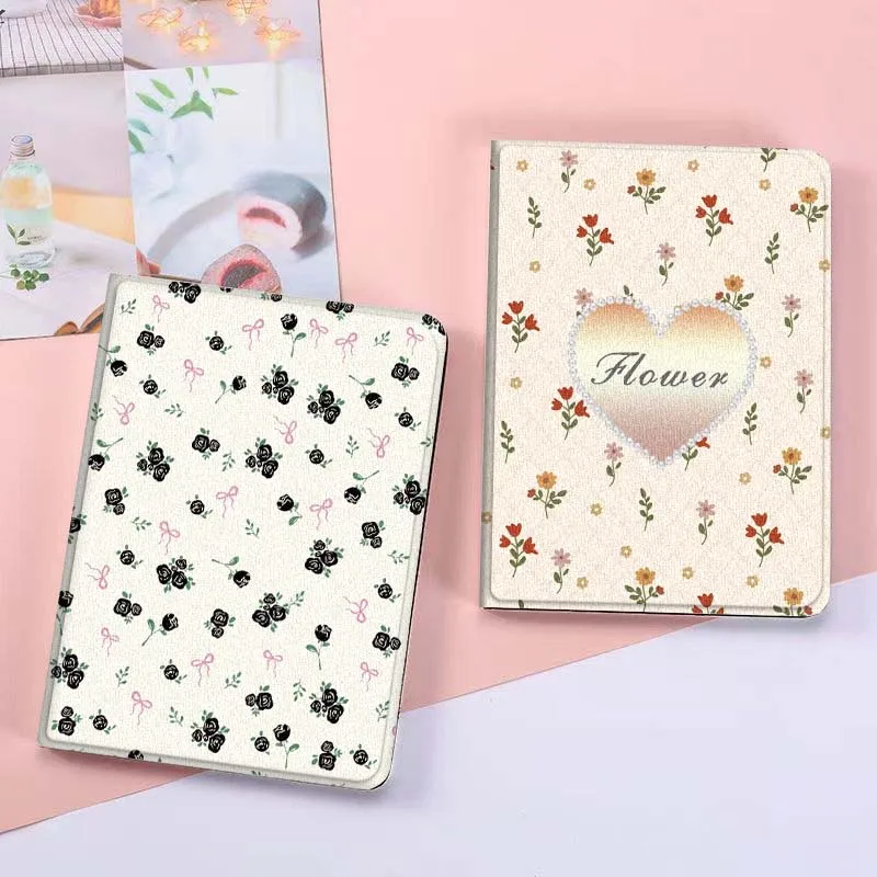 

Retro Flower Creative Pattern For Xiaomi Mi Redmi Poco Pad 2 4 5 7S 6S 6 7 8 Max Plus Ultra SE Pro K 2025 Tablet Case