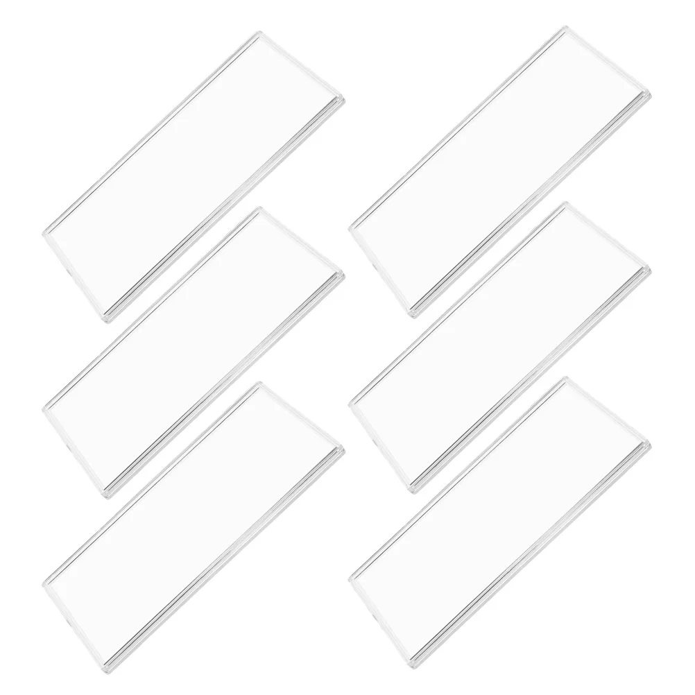 6Pcs Clear Plastic Paper Money Holders Commemorative Banknote Organizer Portable Storage Box for Collector Display