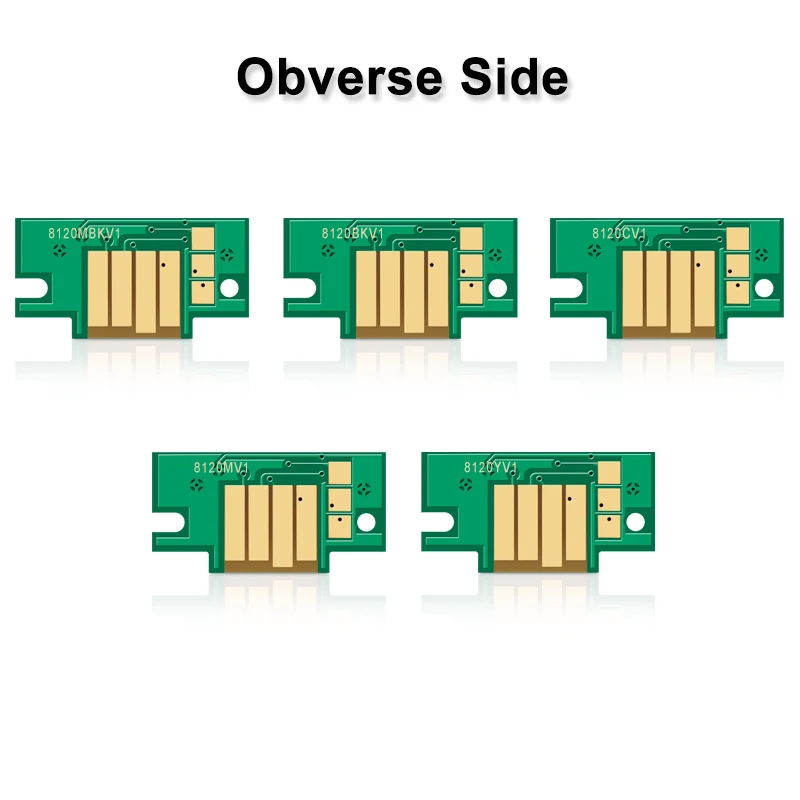 5 色キヤノン PFI-8120 PFI8120 インクカートリッジチップ imagePROGRAF TM5200 TM5205 TM5250 TM5300 TM5305 GP5200 GP5300
