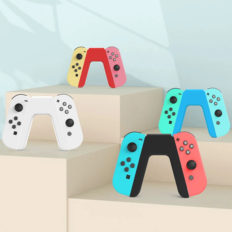 Hình Chữ V Joycon Chân Đế Điều Khiển Giá Đỡ Tay Cầm Hỗ Trợ Cho Nintendo Switch Joy-Con Bộ Điều Khiển Màn Hình OLED Chơi Game Phụ Kiện
