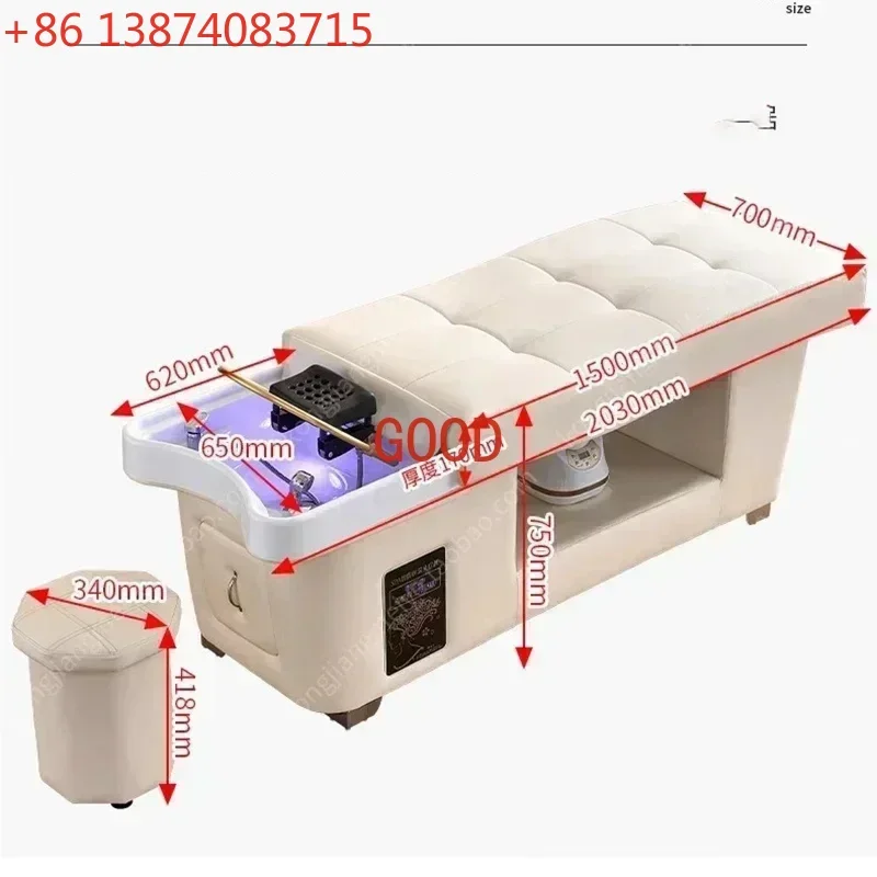 

Japanese Shampoo Chair Head Spa Fumigation Water Circulation Hair Equipments Chair Lettino Massaggio Furniture MQ50SC