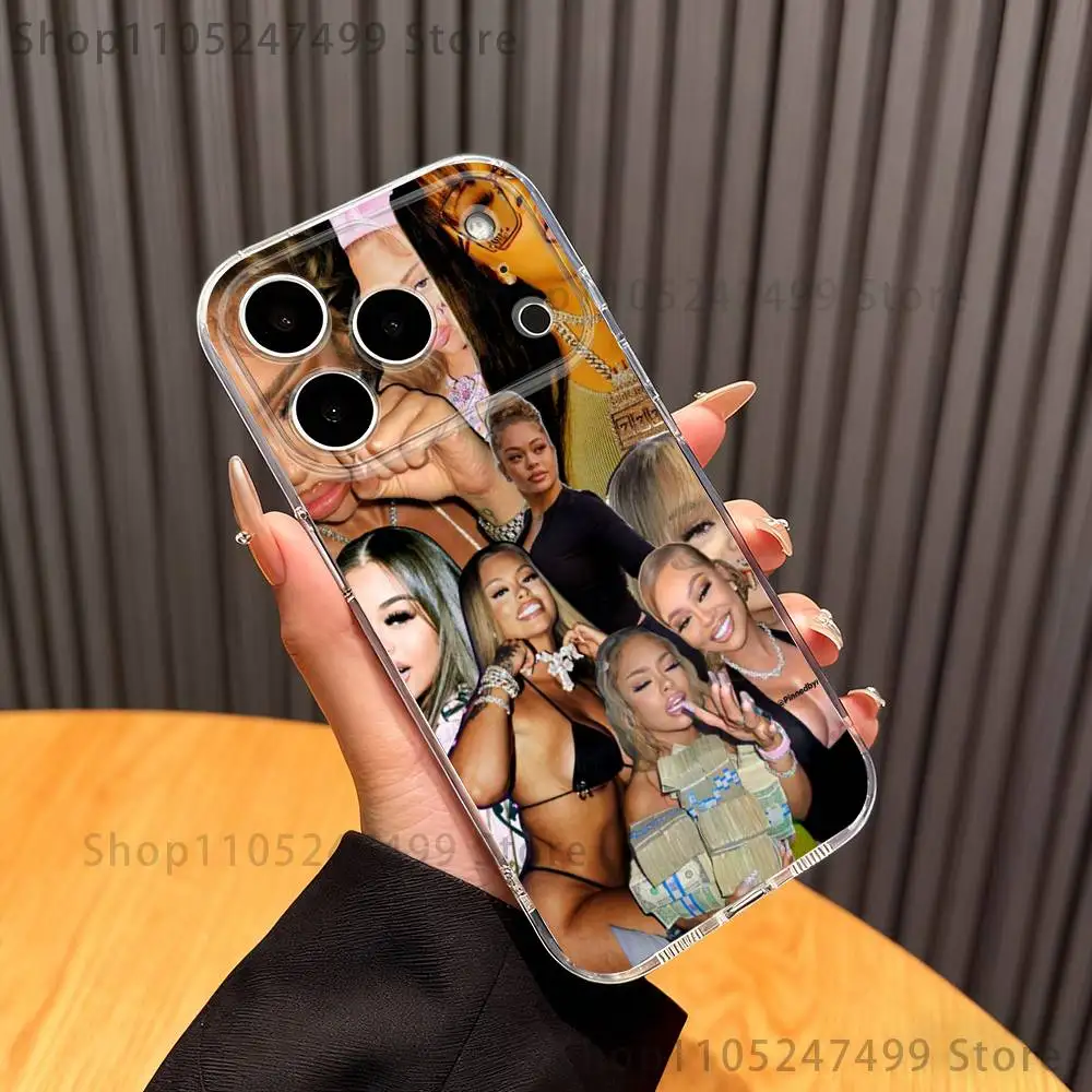 حافظة هاتف سينجر L-Latto لهاتف آيفون 17,16,15,14,13,12,11 Pro,Max,Plus,X,XS,XR,SE4,E غطاء ناعم شفاف صغير