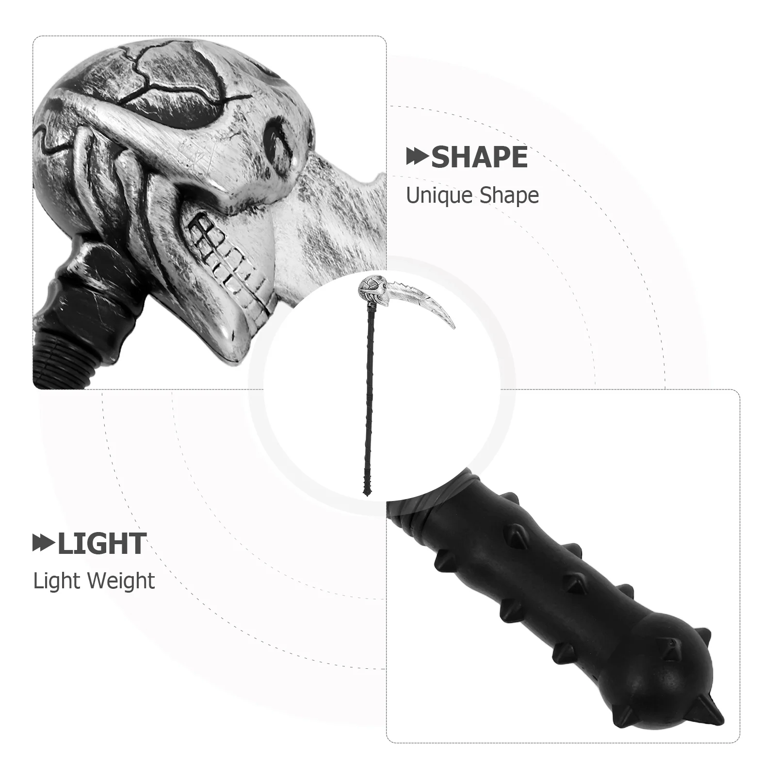 Accessoire simulé pour Costume d'halloween, accessoire de Cosplay, décoration de scène de carnaval, 1 pièce