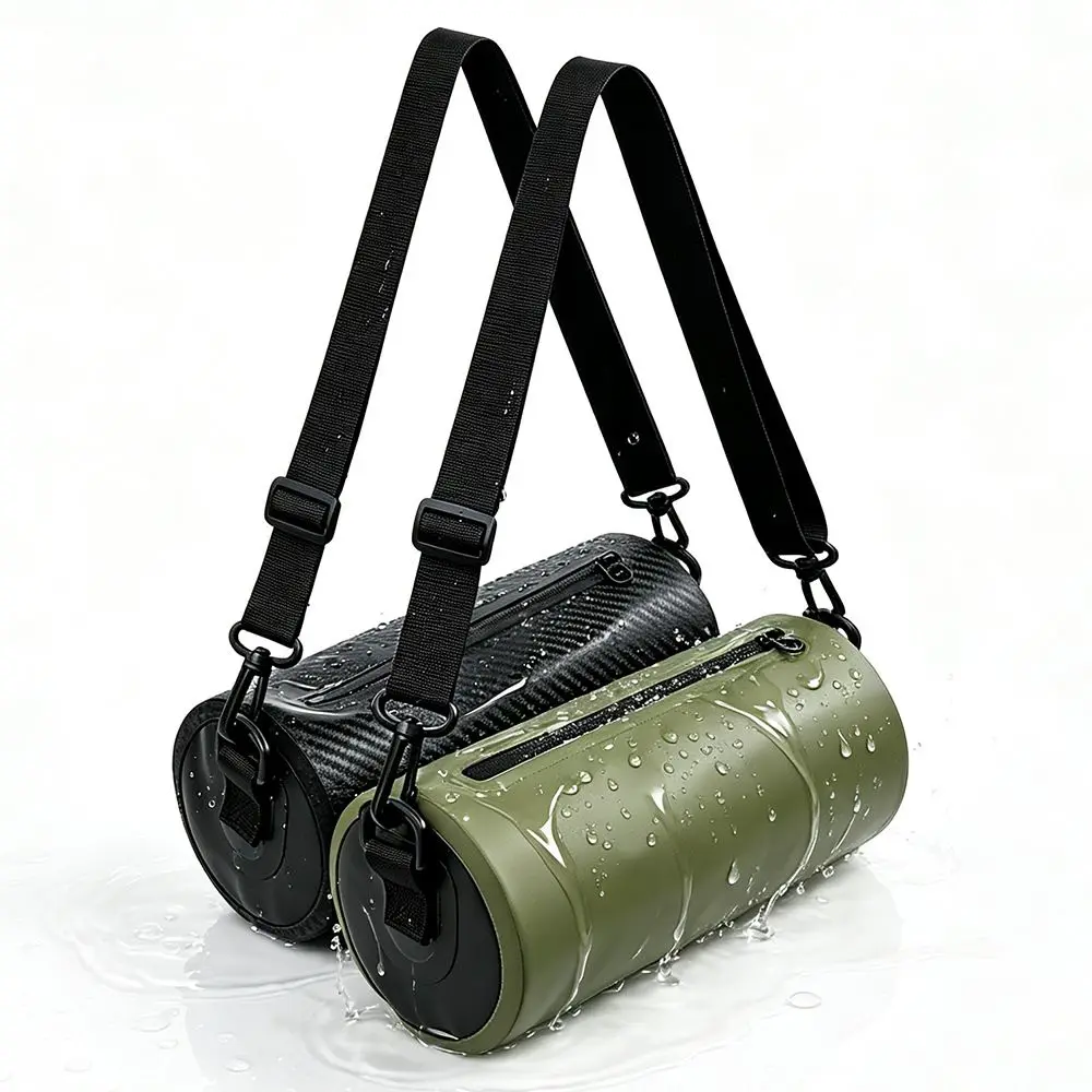 2.7L Capacity Waterproof Crossbody Bag Adjustable Shoulder Portable Swimming Sling Bag Multi-Functional Solid Color