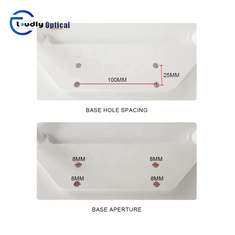 Ensemble de supports front pour repose-menton pour instrument ophtalmique CR-6