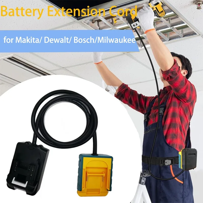 

Портативный удлинитель аккумулятора для Makita/DEWALT/MILWAUKEE/Bosch 18 В 20 В, адаптер для литиевой батареи, удлинитель
