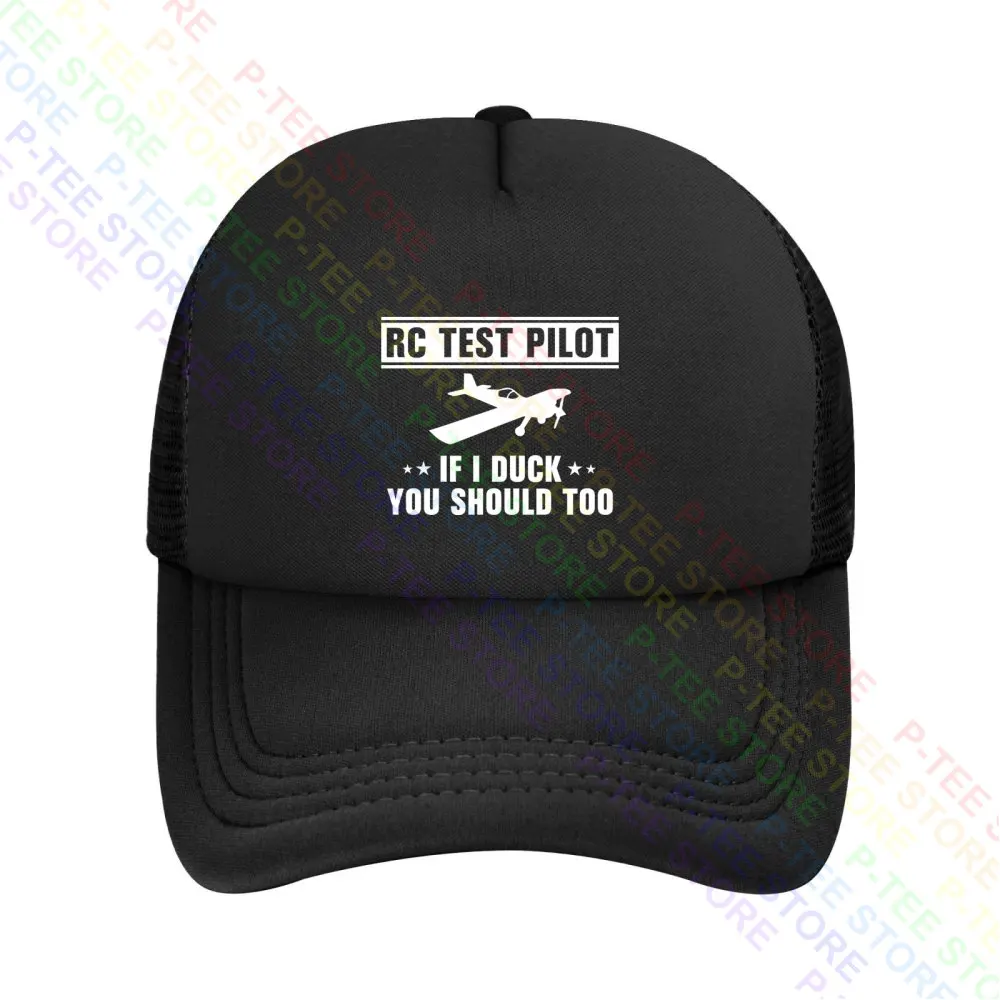 Rc Test Pilot If I Duck You Should Too Aviation Flying Baseball Cap Snapback Caps Knitted Bucket Hat