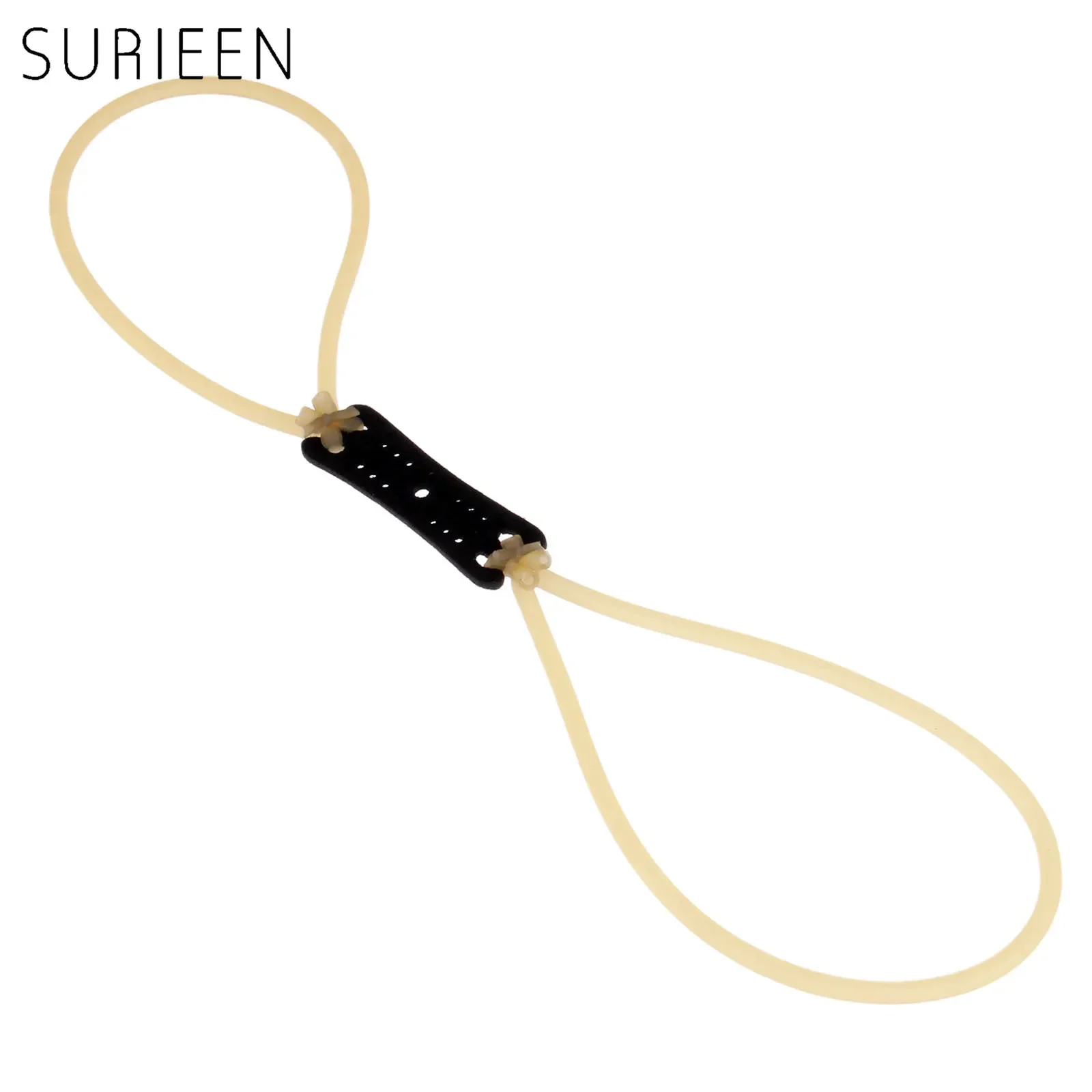 SURIEEN 4 Strips Practical Slingshot Rubber Band Resilient Rubber Tube Catapult Elastic Bungee Slingshots Replacement Part 1842