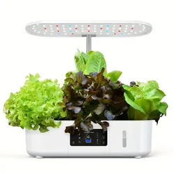 Full Spectrum LED Lighting For Indoor Plants With Touch Controlled PVC Adjustable Height Hydroponic Plant Growth Light System