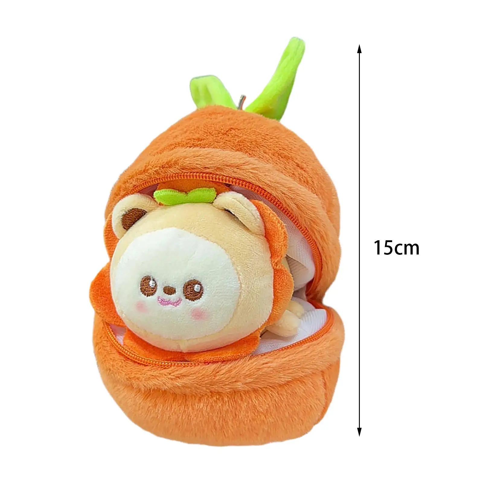 Fruit Keychain Soft Stuffed Doll Women Fruit Doll Plush Toy for Car Tote Backpac