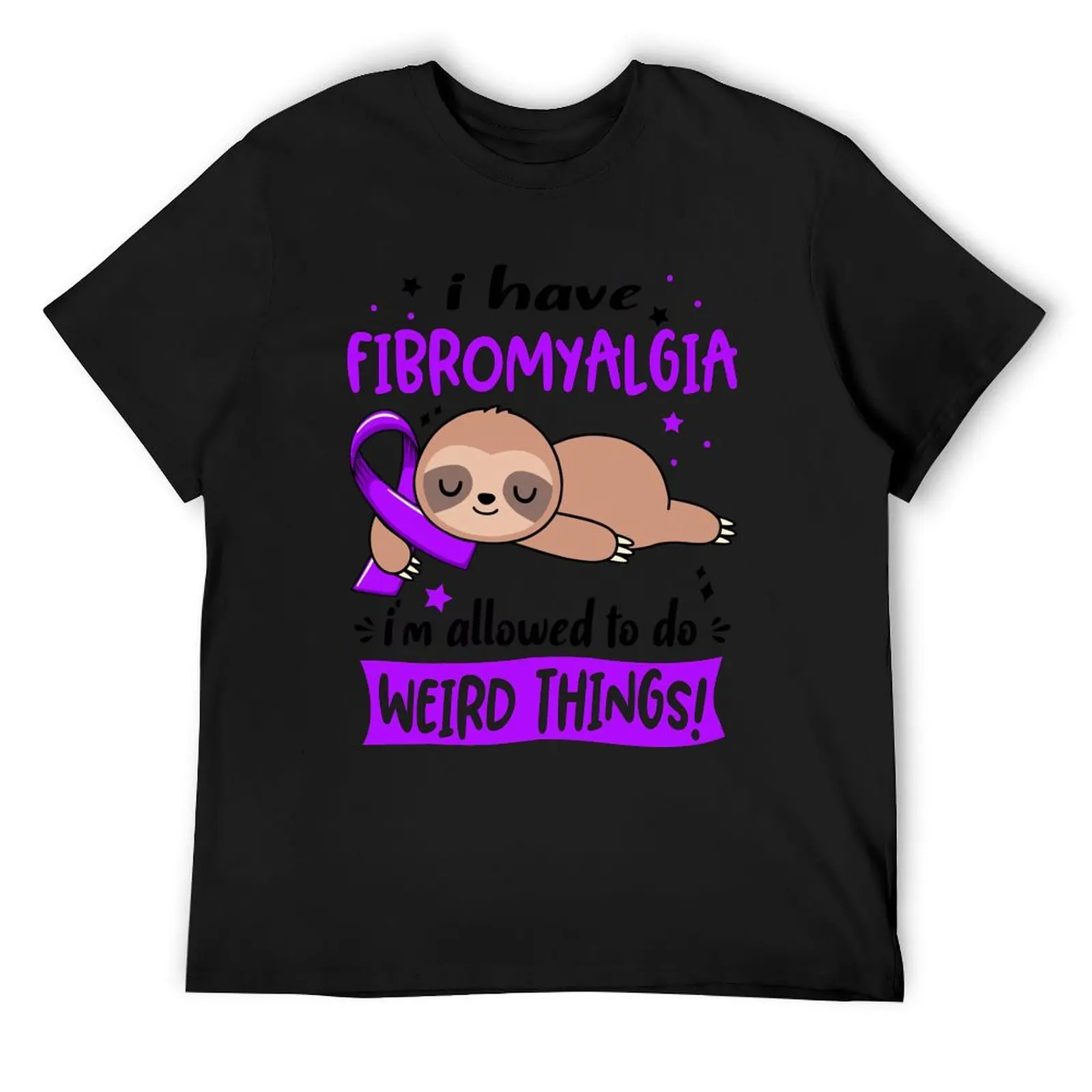 Camiseta con estampado de la fibromialgia, camiseta con estampado de la fibromialgia, me permiten hacer cosas extrañas, camiseta informal de manga corta para mujeres y hombres
