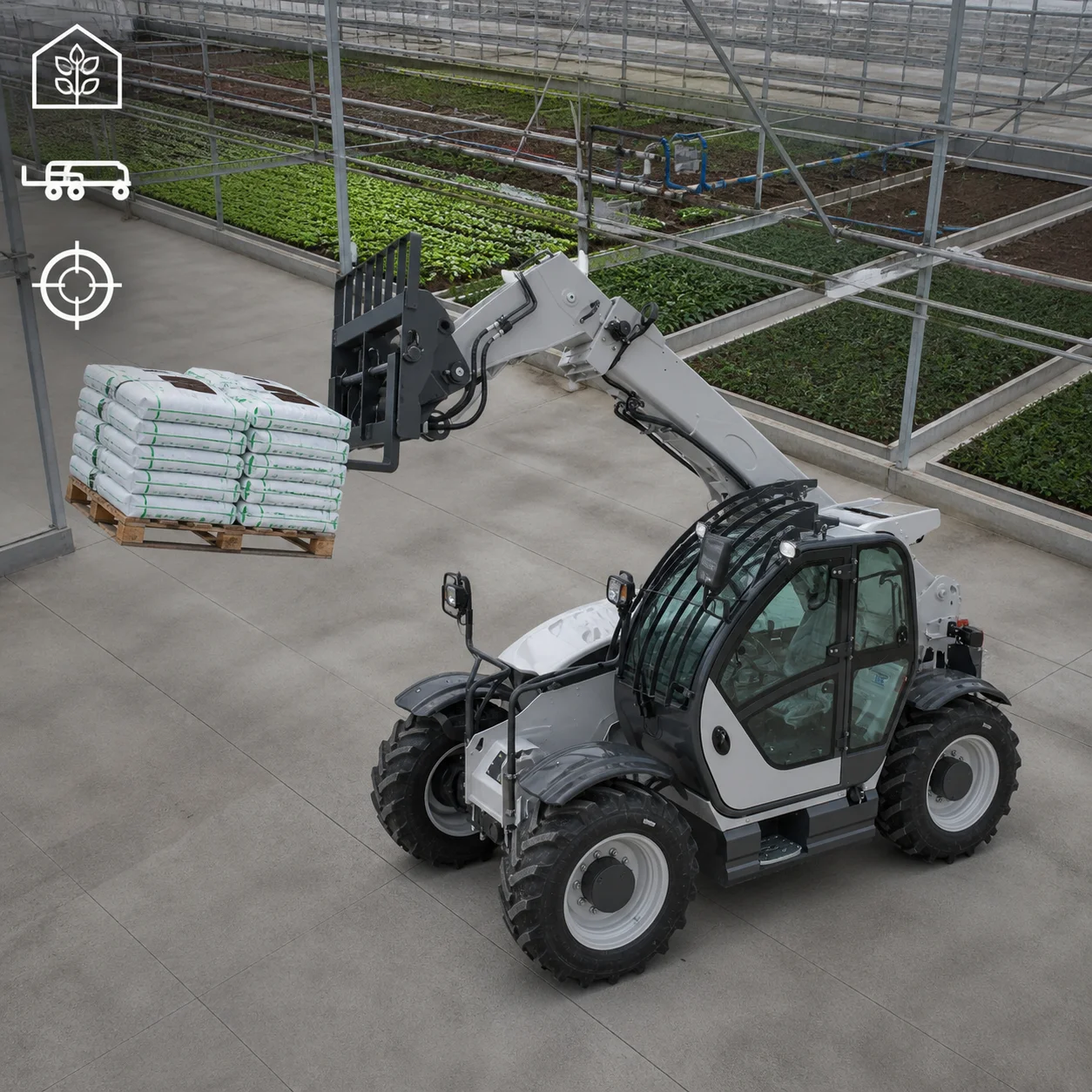 Telescopic Loader Compact Wheel Loader with Telescopic Boom for Farm Construction and Material Handling
