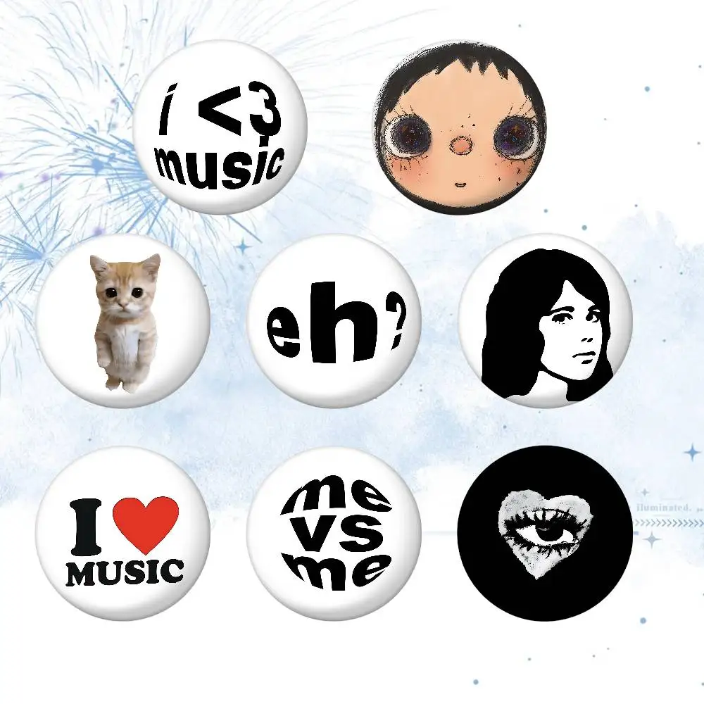 Billiards 8 Hot Brooches On Backpack Decoration Round Enamel Pins For Jewelry Gifts Bag Accessorys