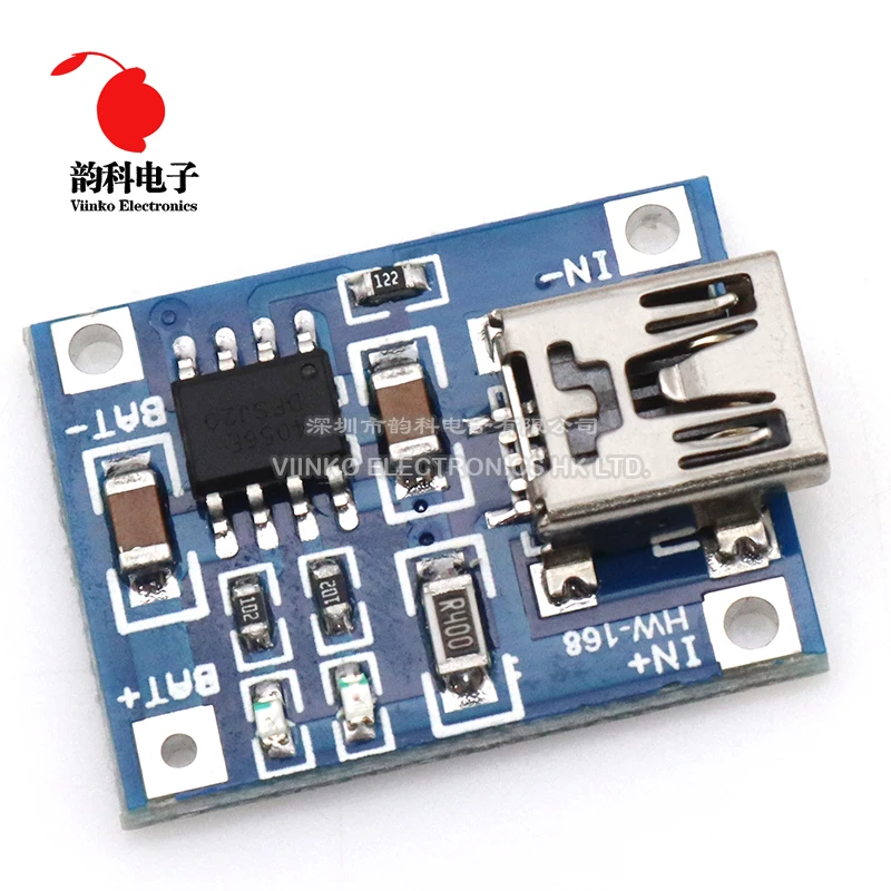 5V 1A Micro/Type-c/ MINI 18650 TP4056ชาร์จแบตเตอรี่ลิเธียมโมดูลชาร์จบอร์ดที่มีการป้องกันฟังก์ชั่นคู่ Li-ion