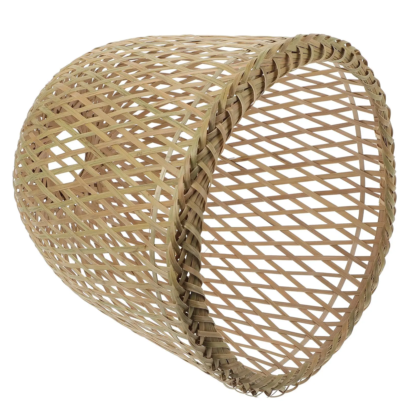 

Bamboo Woven Lampshade Vintage Home Decoration Cover for Ceiling Light Easy Assembly Long Service Life Weaving Suitable