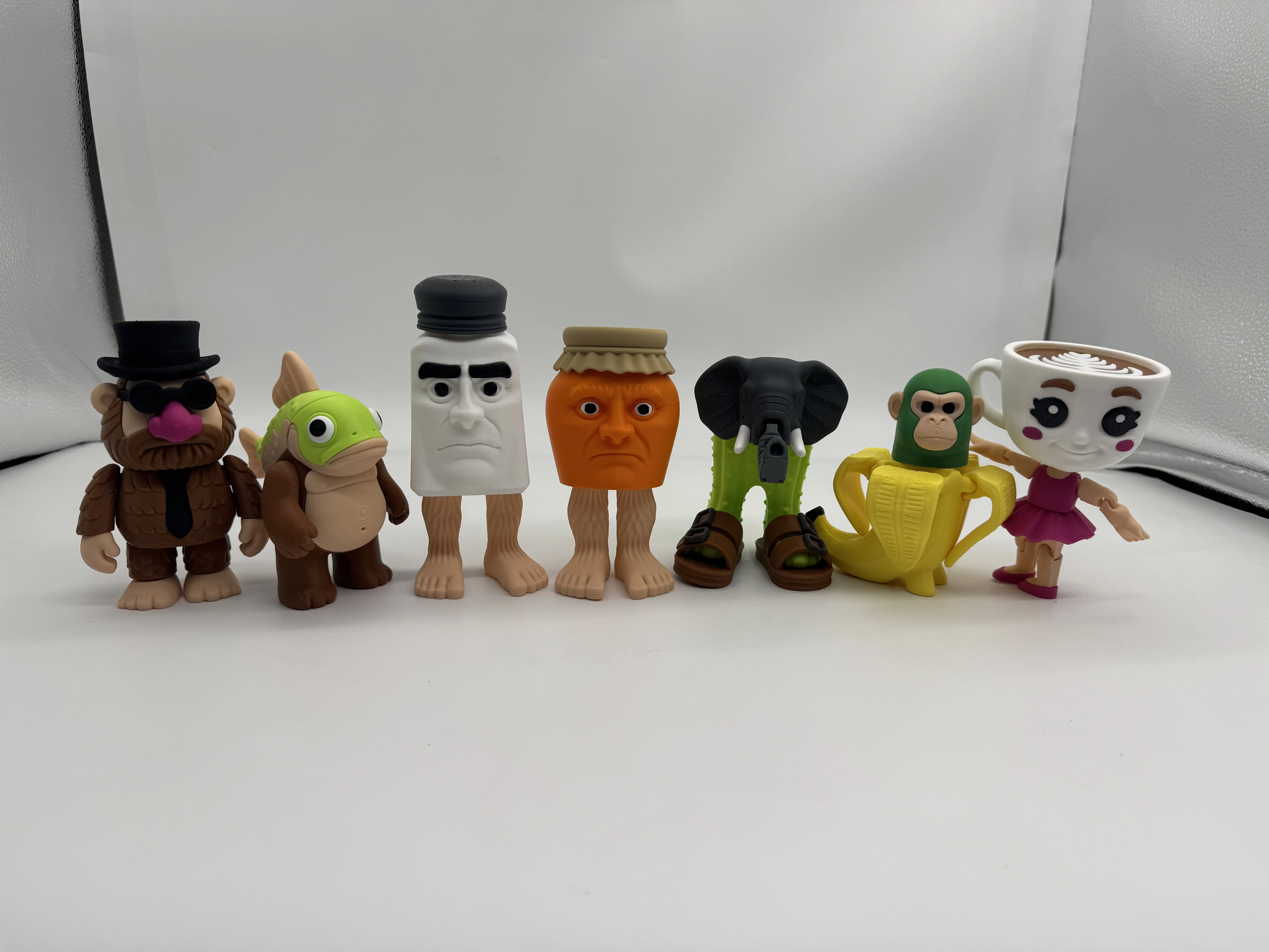 Tralalero Tralala Shark Figure Lirili Larila Tung Tung Sahur لعبة المنمنمات الشمبانزيني الموز Tralalerotralala التماثيل #4