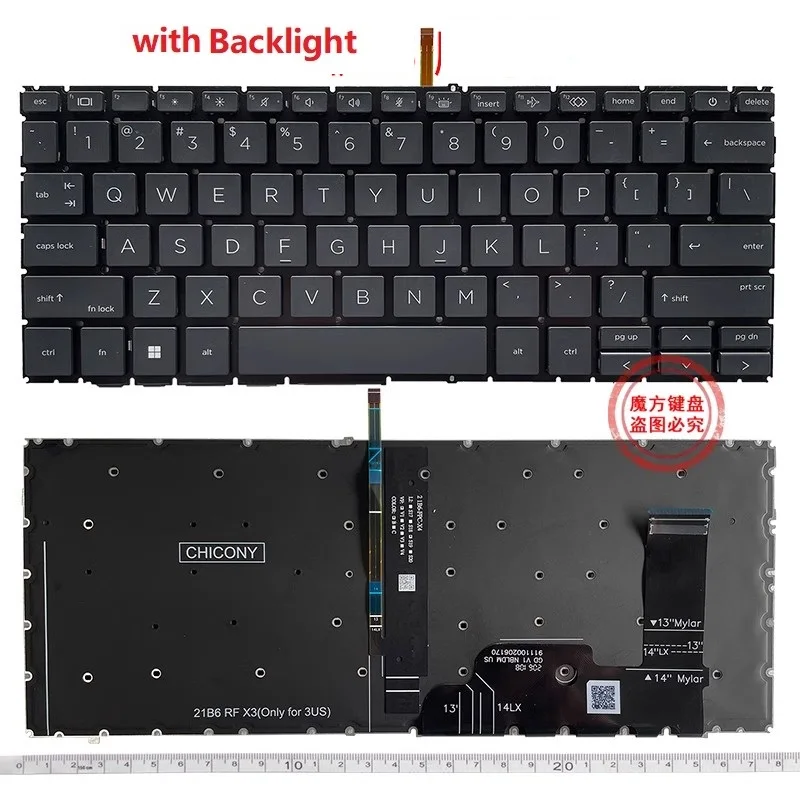 

Новая американская клавиатура для HP 840 830 G9 845 Zbook Firefly 14 1040 G9 G10, подсветка клавиатуры ноутбука