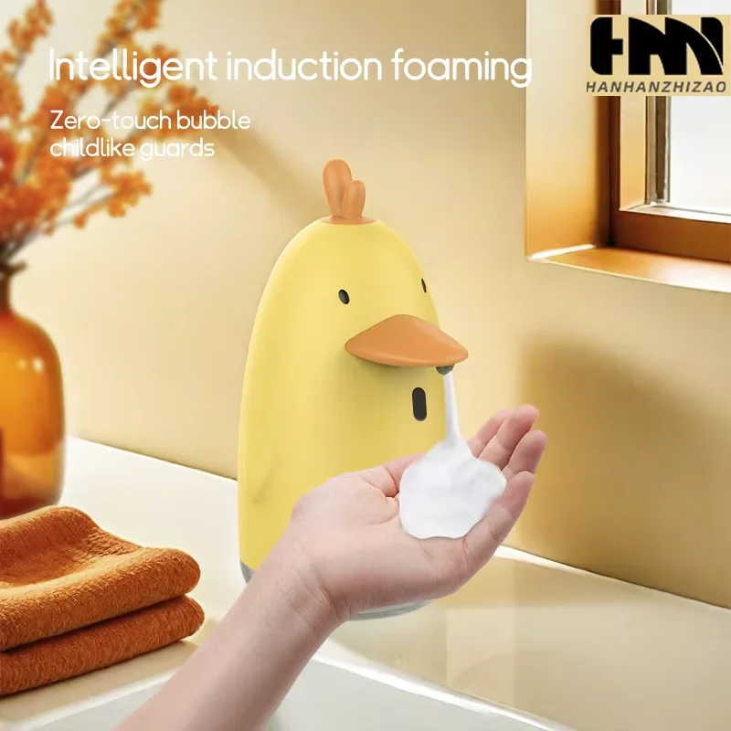 Children Soap Dispenser Automatic Wash Hand Machine Touchless Soap Dispenser Charging Cute Cartoon Sanitizer Soap Foam Dispenser