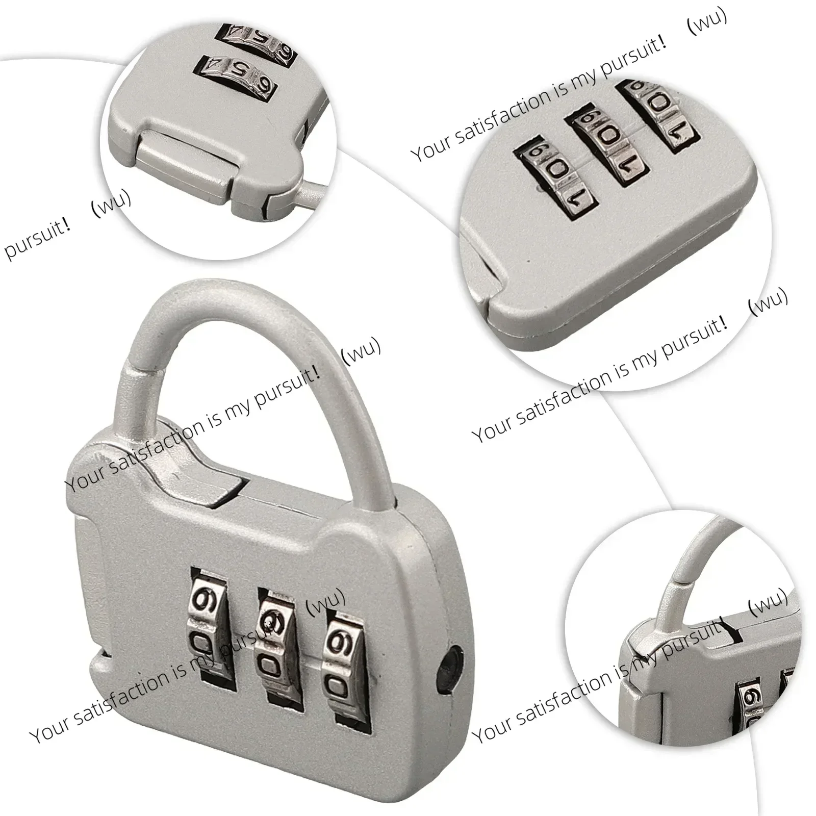 Color password padlock cabinet, trolley box password lock, backpack buckle lock anti-theft