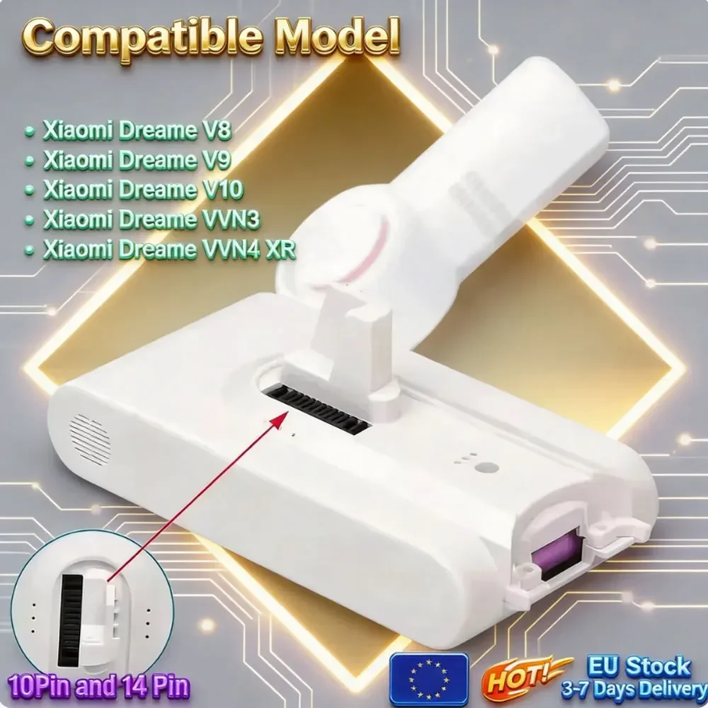 (5000mAh) Ersatz-Staubsauger-Akku - Ersatzbatterie für Xiaomi Dreame V8 V9 V10 V10Pro VVN3 VVN4 VVN5 XR Lithium-Ionen-Akku
