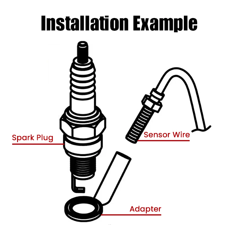 Koso-medidor de temperatura de cabeza de cilindro, termómetro para moto de carreras, adaptador para XMAX250 300 NMAX CB 400 CB500X