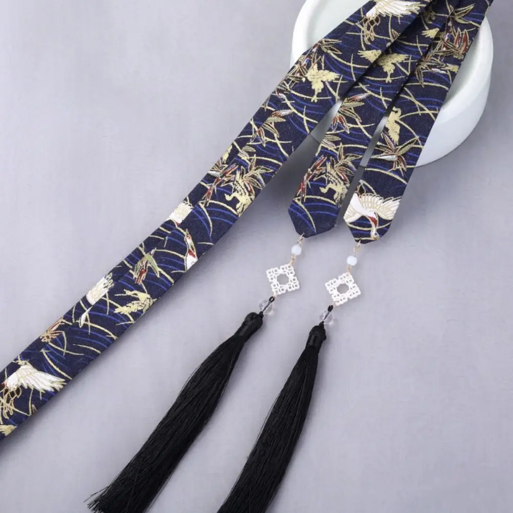 Embroidery Chinese Style Hair Band Dragon Crane New Year Headwear Ancient Headband Ancient Headwear Bow Ribbon Headwear Men/Male