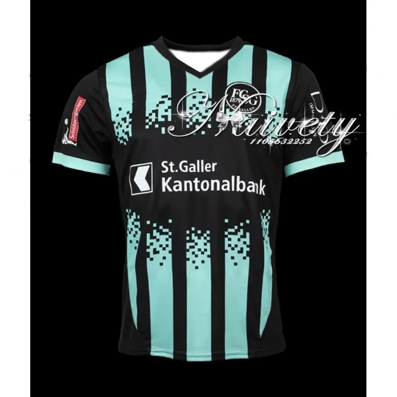 

2025/26 New Men's T-shirt Swiss Football Style Swiss Shirt Men's Boys' Shirt St. Gallen Shirt Adult Sweating Quick Drying Shirt