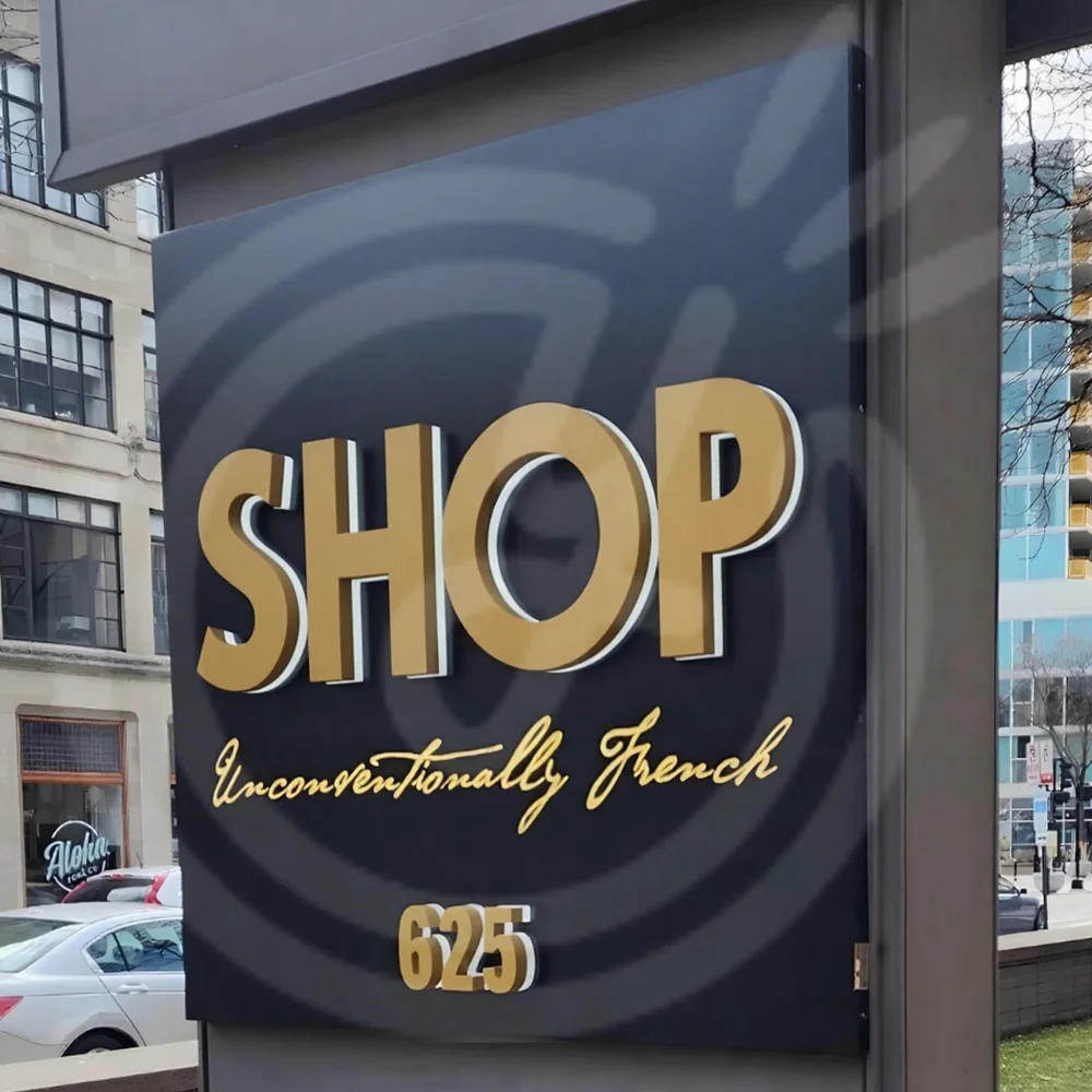 

Custom LED Illuminated Backlit Letters Sign 3D Metal for Business Storefront Outdoor Waterproof Light Up Advertising Signage