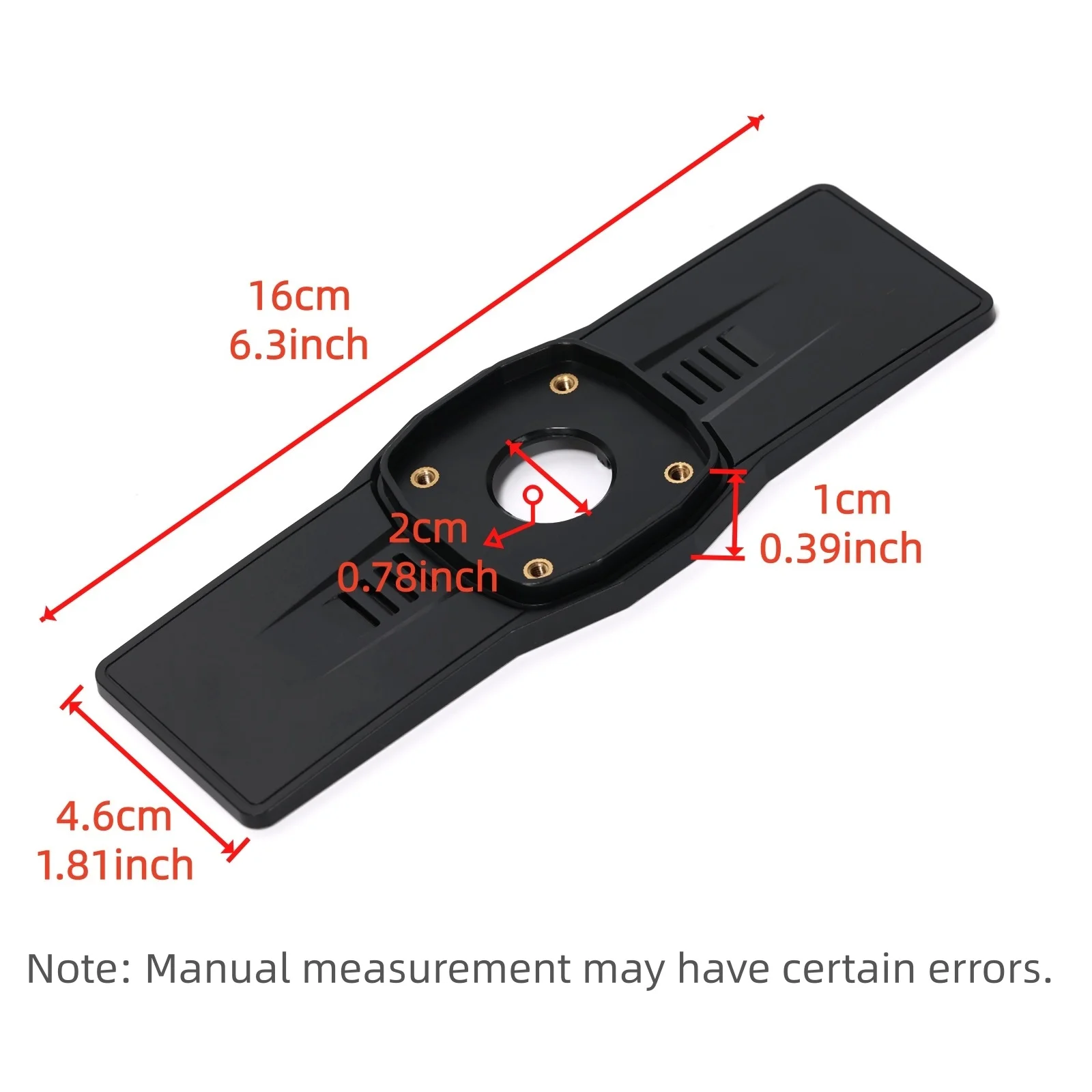 Ruimou 1-delige auto-achteruitkijkspiegel montagebeugel kunststof achterplaat (dubbele clips) geschikt voor dashcams spiegelbevestigingen met clip